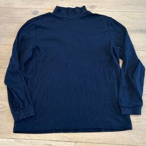 Club Room Mock Neck Black Longsleeve